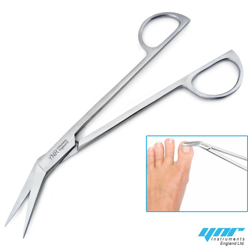 Extra Long Toe Nail Scissors Clippers Cutters Back Ache Pain Chiropody Podiatry