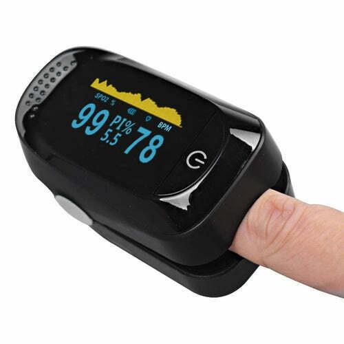 UK Fingertip Pulse Oximeter Blood Oxygen Saturation SpO2 Finger PR Monitor UN