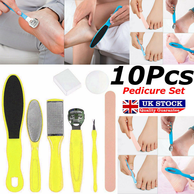 8 X Hard Dry Skin Remove Shaver Foot Pedicure Set Feet Blades Scraper Callus Kit