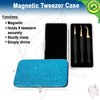 Glittery Magnetic Case for 6 Eyelash Tweezers Light Weight Hidden Magnetic Frame