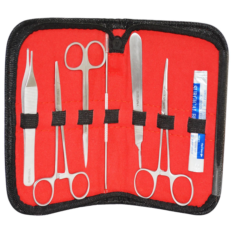 YNR 7 PCs STUDENT DISSECTING KIT VETERINARY SURGICAL DIAGNOSTIC EXAMINATION CE