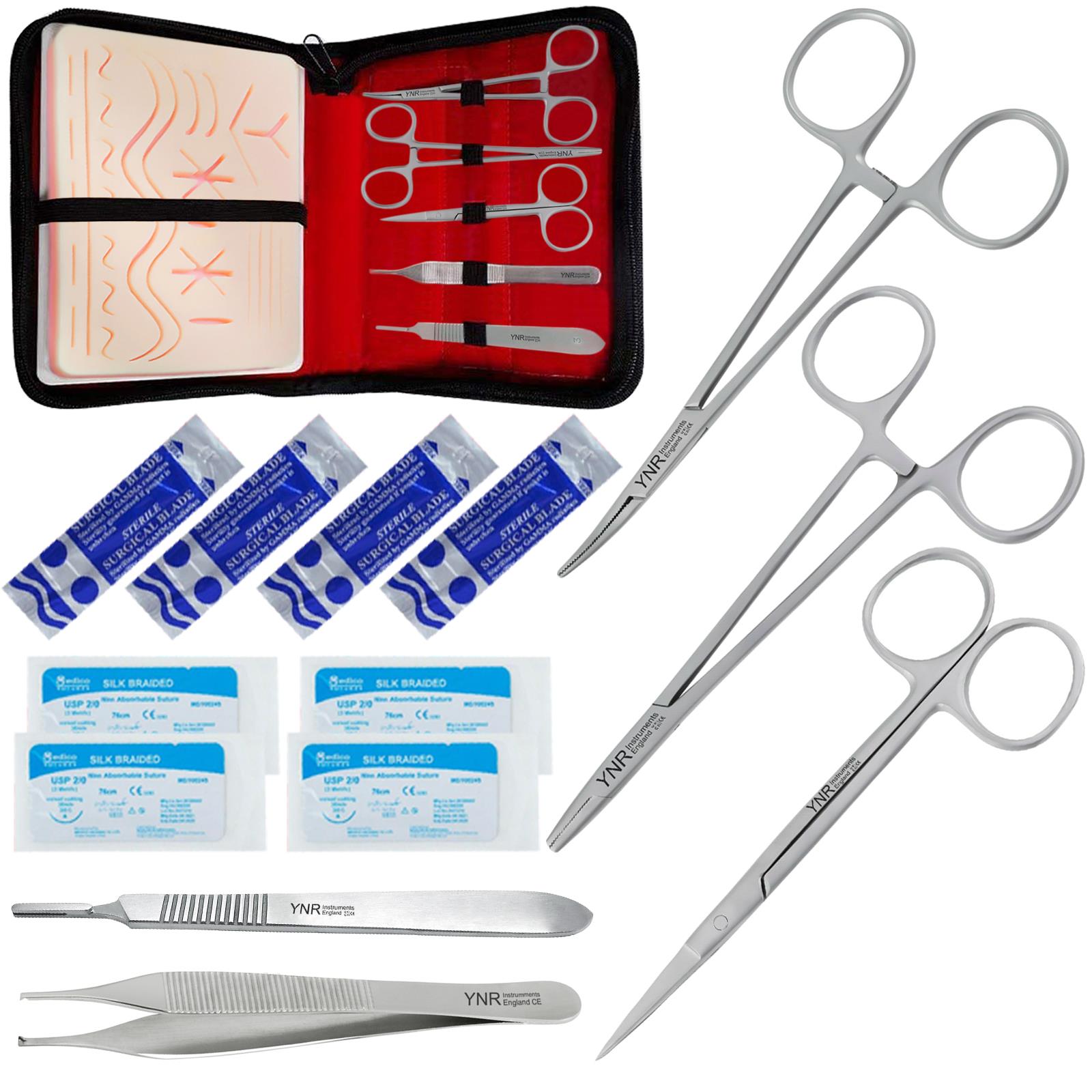 15 Pcs Practice Suture Training Kit for Medical Veterinary, Surgical Mart
