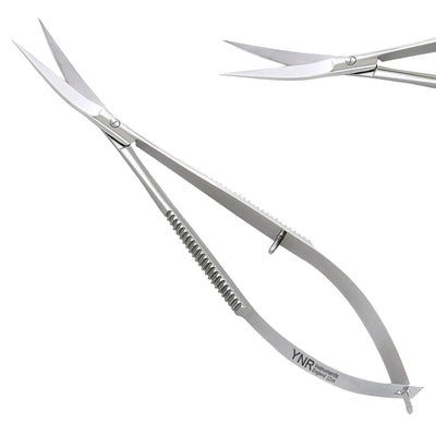 Professional Eyebrow Trimming Spring Scissor Hair Remover Facial Hair Steel Tool