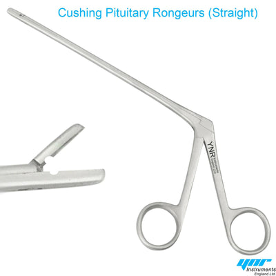 3 Pcs SET CUSHING PITUITARY RONGEUR 8" 2x10mm CUP UP STRAIGHT DOWN ENT SURGICAL
