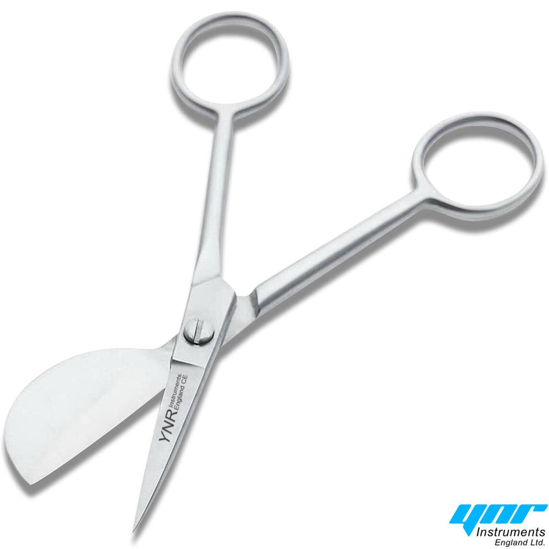 Applique Duckbill Scissors 5 inch Needlework Paddle Shaped Offset Handle Bent