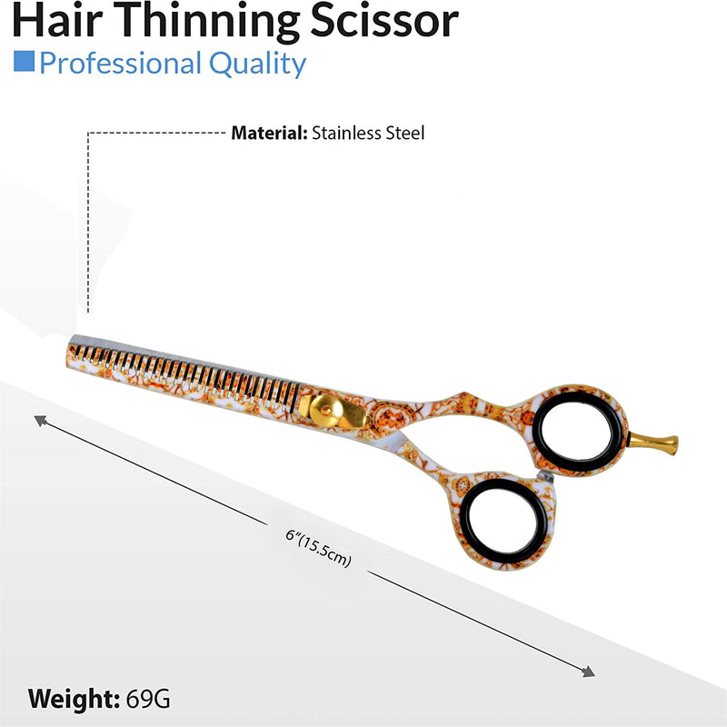 Professional Hairdressing Scissors Set (6 Inch) Hair Cutting Scissor ...