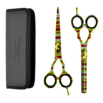 Professional Hairdressing Scissors Set (6 Inch) Hair Cutting Scissor & Thinning Scissor With Case – Perfect for Men, Women, Children, and Adults