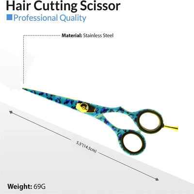 Hairdressing Cutting Scissors Barber and Thinning Salon Shears Set Case 5.5 inch