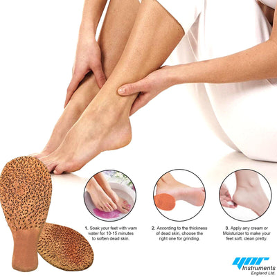 Natural Clay Terracotta Foot Scrubber Rasp Dead Skin Callus Remover Stone Care