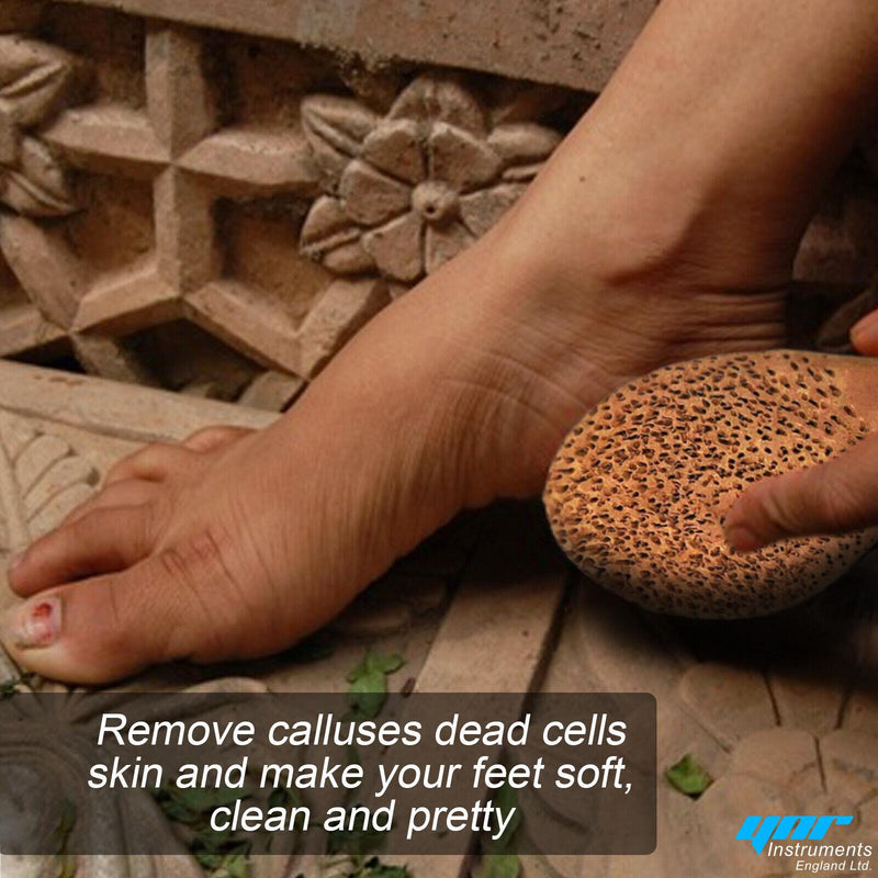 Natural Clay Terracotta Foot Scrubber Rasp Dead Skin Callus Remover Stone Care