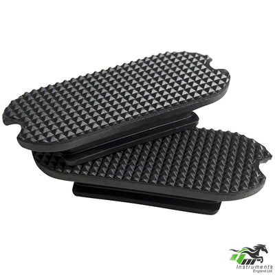 Black Horse Riding Iron Safety Stirrup Rubber Fills Spare Treads Pads Comfort