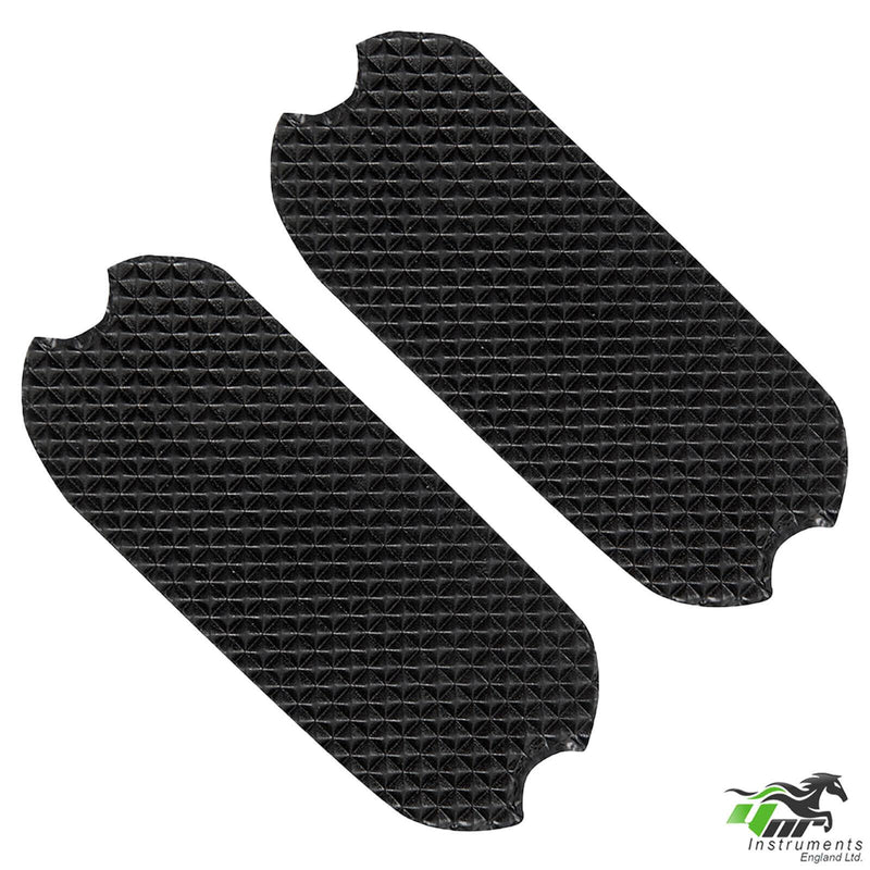 Black Horse Riding Iron Safety Stirrup Rubber Fills Spare Treads Pads Comfort