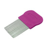 NEW METAL ROUND NIT HAIR GRITTY COMB HANDLE REMOVES HEAD LICE EGGS FINE TOOTHED