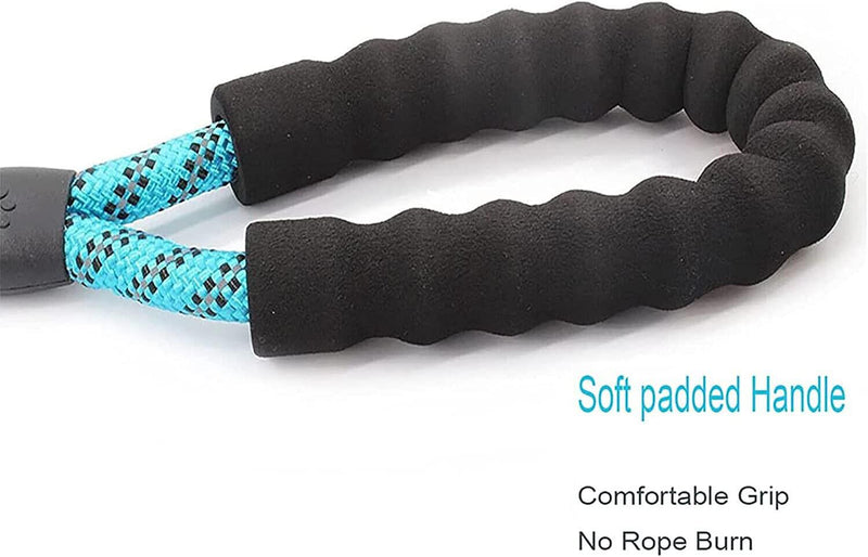 Dog Rope Lead with Soft Padded Handle, 5ft Reflective Dog Lead and Multi-Colour for Medium Dogs