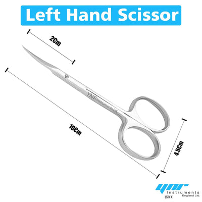Left Hand Finger Toe Nail Scissors Curved Arrow Steel Manicure Cuticle Nail Arts