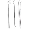 Dental Tooth Cleaning Kit Dentist Scraper Pick Tool Tweezer Mirror Flos Remover