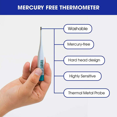 Digital LCD Thermometer Baby Adult Kids Safe Body Ear Mouth Temperature