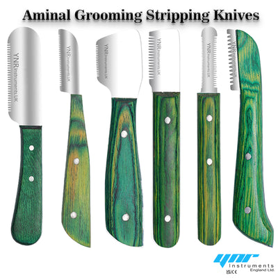 Animals Pet Stripping Knife Hair Trimming Grooming Comb 6 in 1 Cat Dog Puppy