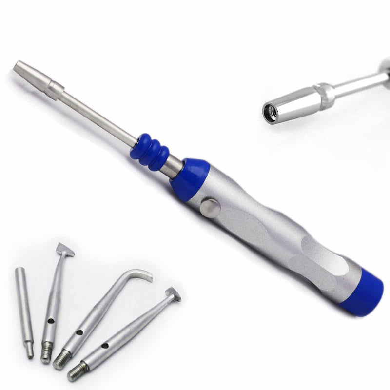Automatic Crown Removal Gun Dentist Surgical Tool with 4 Attachments Dental CE